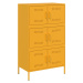 vidaXL Skříň highboard hořčicově žlutá 68 x 39 x 113 cm ocel