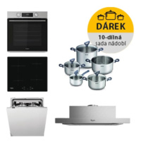 Akční set spotřebičů Whirlpool trouba OMK58CU1SX + indukční deska WSQ7360NE + výsuvný odsavač pa