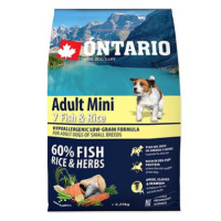 Ontario Adult Mini Fish & Rice 2,25 kg