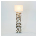 Holländer Stojací lampa Tremiti, barva dřeva/béžová, výška 160 cm, dřevo
