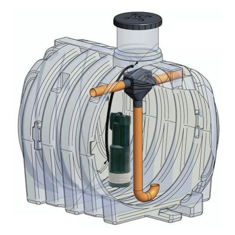 Plastová nádrž na vodu IVAR ELCU 3000 l - KOMPLET Objem: 10 000 l