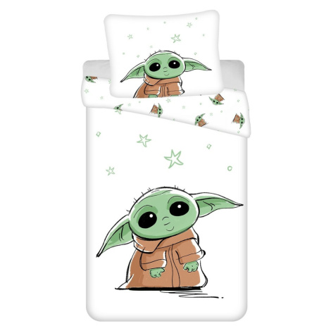 Jerry Fabrics Bavlněné povlečení Star Wars Baby Yoda