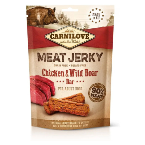 Carnilove Jerky Chicken & Wild Boar Bar 12×100 g