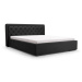 ArtIdz Čalouněná manželská postel DANIELLE | černá 160 x 200 cm Typ: Drevený rošt