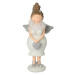 Dekoria Figurka Angel Heart 30 cm silver, 14x11x30 cm