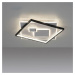 PAUL NEUHAUS LED stropní svítidlo hranaté černá/bílá, přepínatelné teple bílé světlo 3000K PN 63