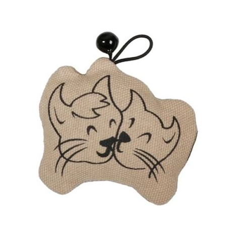 EBI D&D Home Hračka pro kočky se zvonkem Happy Cats 8,5 × 2 × 7 cm béžová 1 ks