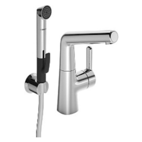 Hansa Designo umyvadlová baterie s bidetovou sprškou chrom 51 342 201