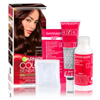 Garnier Color Sensation permanentní barva na vlasy 4.12 diamantová hnědá, 60+40+10ml