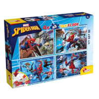 Oboustranné podlahové puzzle Maxi Floor 4x48el Marvel Spiderman 100385 LISCIANI