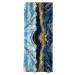 Závěs v modro-zlaté barvě 140x260 cm – Mila Home