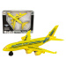 mamido  Dopravní letadlo s třecím pohonem a světly žluté