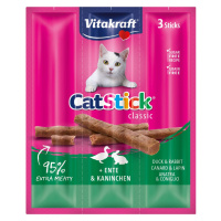 Vitakraft Cat-Stick mini kachna a králík 5× 3 ks