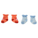 Baby Annabell Ponožky 2 páry pro panenku 43 cm modré a oranžové