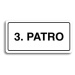 Accept Piktogram "3. PATRO" (160 × 80 mm) (bílá tabulka - černý tisk)