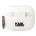 Silikonové pouzdro Karl Lagerfeld 3D Logo Choupette pro Airpods Pro, white