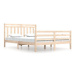 Rám postele masivní dřevo 160 × 200 cm, 3105325