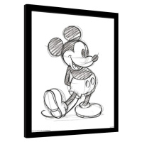 Obraz na zeď - Myšák Mickey (Mickey Mouse) - Sketched Single, 34.3 × 44.5 cm