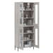 vidaXL Skříň highboard šedá sonoma 69,5 x 34 x 180 cm kompozitní dřevo