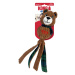 KONG Holiday Wubba™ medvídek z manšestru - Ø 9 x D 37 cm