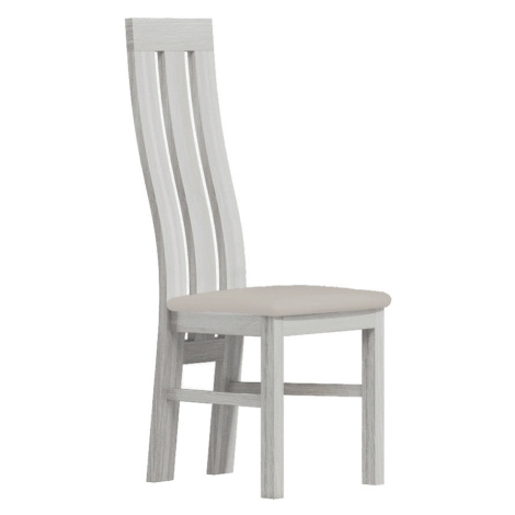 Čalouněná židle SOUV, bílá/krémová Casarredo