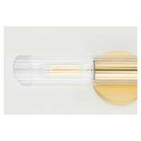 HUDSON VALLEY nástěnné svítidlo CECILY ocel/sklo staromosaz/čirá E27 2x40W H177102L-AGB-CE