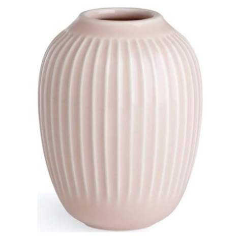 Světle růžová kameninová váza Kähler Design Hammershoi, ⌀ 8,5 cm