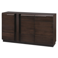 Szynaka Komoda Porti 45 160 cm z masivu dub čokoládový