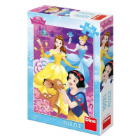 DINO Puzzle XL Disney Duhové Princezny 100 dílků 33x47cm skládačka v krabici