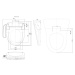 SAPHO AVVA závěsné WC s elektronickým bidetem BLOOMING EKO PLUS NB-1160D-3