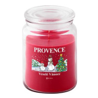Provence Vonná svíčka ve skle 95 hodin vánoční sněhulák
