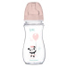 Canpol babies Antikoliková širokohrdlá lahev EXOTIC ANIMALS 300ml růžová
