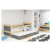 BMS Dětská postel s přistýlkou RICO 2 | borovice 80 x 190 cm Barva: Růžová