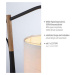 LEUCHTEN DIREKT is JUST LIGHT stolní lampa černá s imitací dřeva šňůrový vypínač IP20 do interié