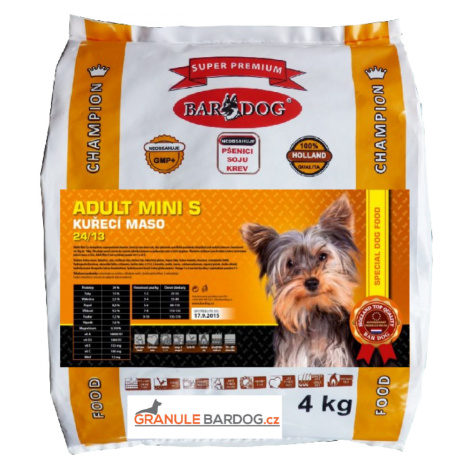 Bardog Super premiové granule Adult Mini S 24/13 4 kg