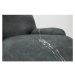 Potah elastický na celou židli, komplet 2 ks Estivella odolný proti skvrnám, tmavě šedá