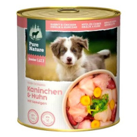 Pure Nature Dog Junior Králík a Kuře 800 g