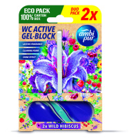 Ambipur WC Active gel-blok divoký ibišek 2x 45 g