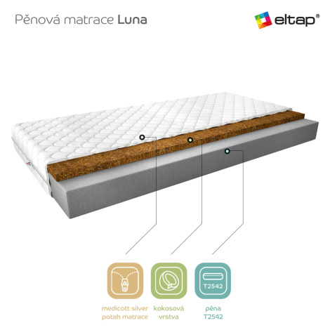 Matrace Luna Rozměr: 80 x 200 cm, Potah: Medicott Silver