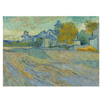 Obrazová reprodukce View of Asylum and Saint-Remy Chapel, Vincent van Gogh, 40 × 30 cm