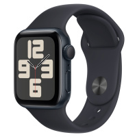 Apple Watch SE (2023) GPS 40mm Temně inkoustový hliník s temně inkoustovým sportovním řemínkem S