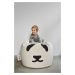 Dětský sedací vak Bini Panda Original Design vaku: Černá panda s modrým úchytem
