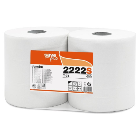 Toaletní papír Jumbo 265mm 2vrs. bílý 6ks Celtex S-Plus /prodej celé balení 6 rolí