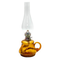 Floriánova huť Petrolejová lampa TEREZA 34 cm amber