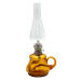 Floriánova huť Petrolejová lampa TEREZA 34 cm amber