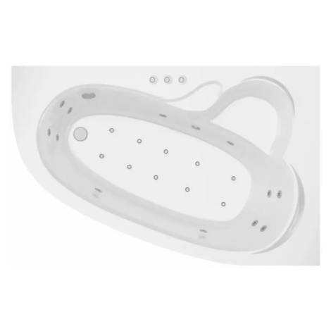 Hydromasážní vana Madura 160/105 P 12DW+10DP ovládání pneumatické AQUA MERCADO