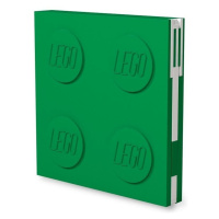 LEGO Zápisník s gelovým perem jako klipem - zelený