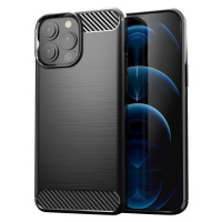 Ohebné pouzdro Carbon Case pro iPhone 13 Pro černé