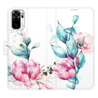 iSaprio flip pouzdro Beautiful Flower pro Xiaomi Redmi Note 10 / Note 10S