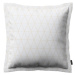 Dekoria Mona - potah na polštář hladký lem po obvodu, béžový vzor na krémově bílém podkladu, 45 